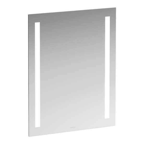 Lani speil med 2 vertikale LED-lys, 550 x 700 mm