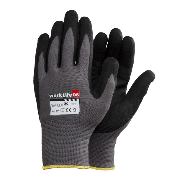 W-flex hanske lettforet nitrilskum, str 8