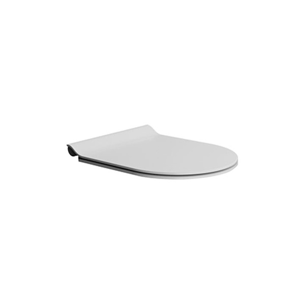 GSI Pura slim toalettsete med SoftClose og QuickRelease, matt hvit