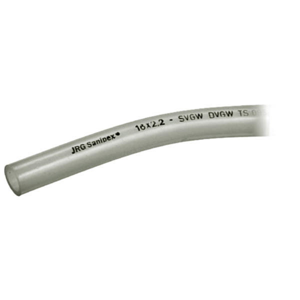 12 mm Sanipex innerrør hvit, kveil a 100 mtr