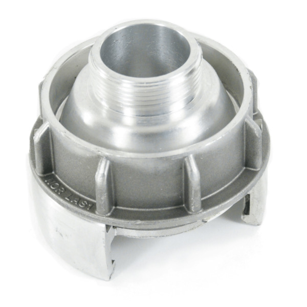 1 1/2 Brannkupling type NOR Lås 1, m/utvendige gjenger i aluminium