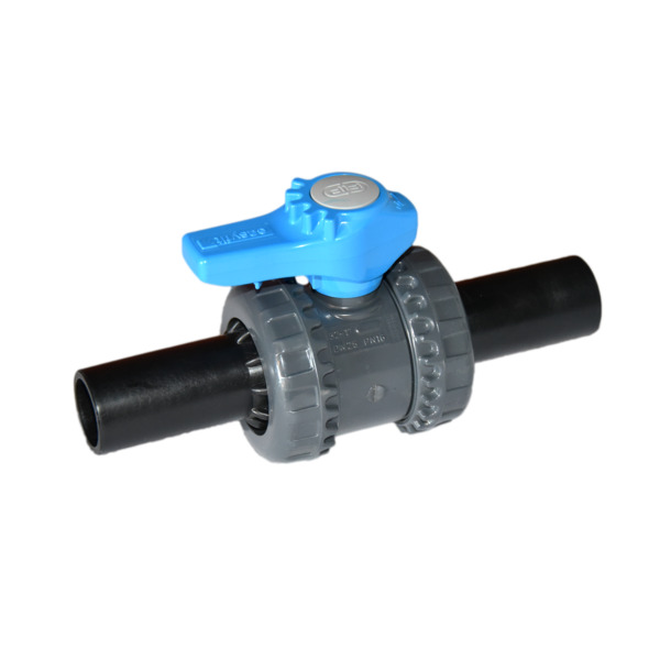 DN15/20 PVC kuleventil Veebev PE100, SDR11 EPDM PN16