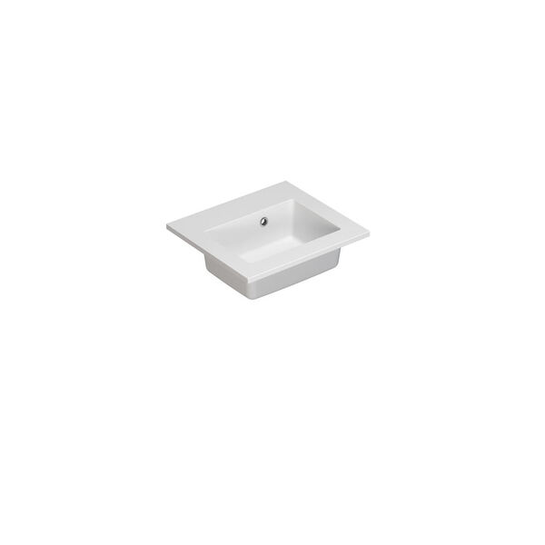 Servant Mini Minore 40,2x35,5 cm, uten kranhull, hvit matt