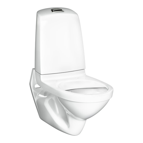 Nautic 1522 vegghengt toalett u/sete 4 ltr Hygienic Flush m/sisterne