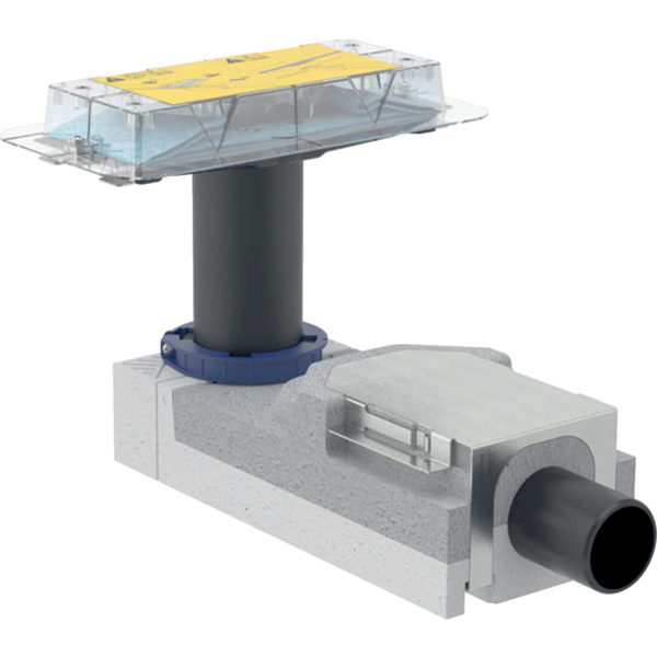 Geberit 50 mm gulvslukk f/CleanLine, f/byggehøyde 90-220 mm