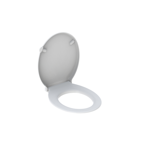 Selnova Comfort toalettsete hardplast, festes ovenfra, hvit