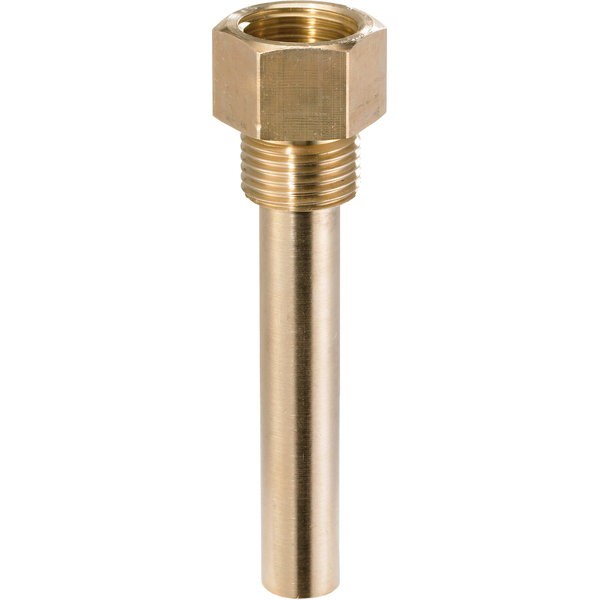 1/2x50 messing følerlomme, f/maskintermometer 25 bar