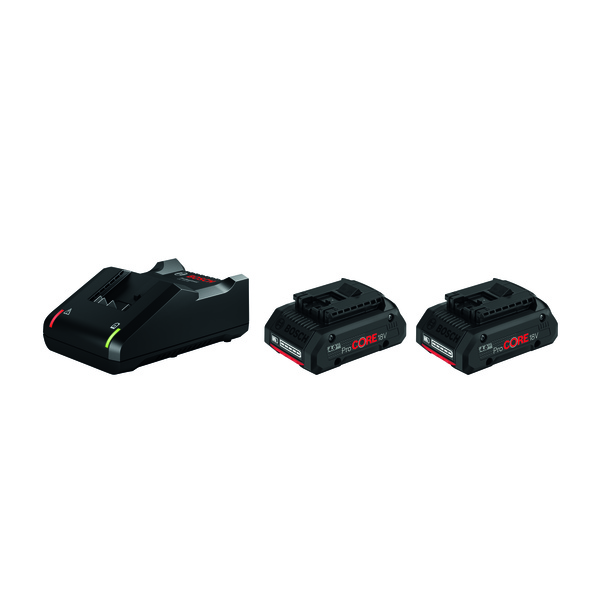 Bosch startsett ProCORE 18V 2x4Ah, GAL 18V-40