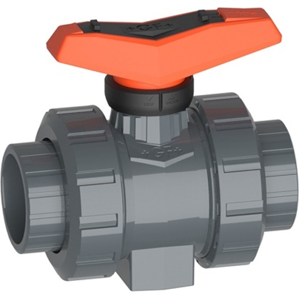 75 DN 65 kuleventil 546 PVC-U/EPDM