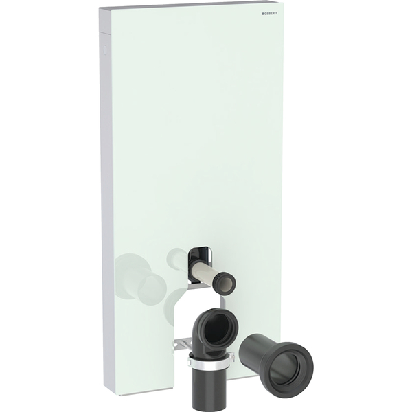 Monolith modul 101 cm f/gulvtoalett, glass mint/alu