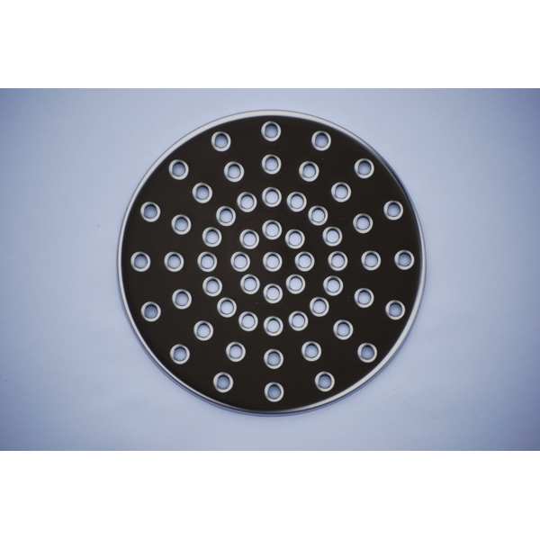 Løs rund rist for ramme 420 uten uthugg, H=6 mm Ø163 mm