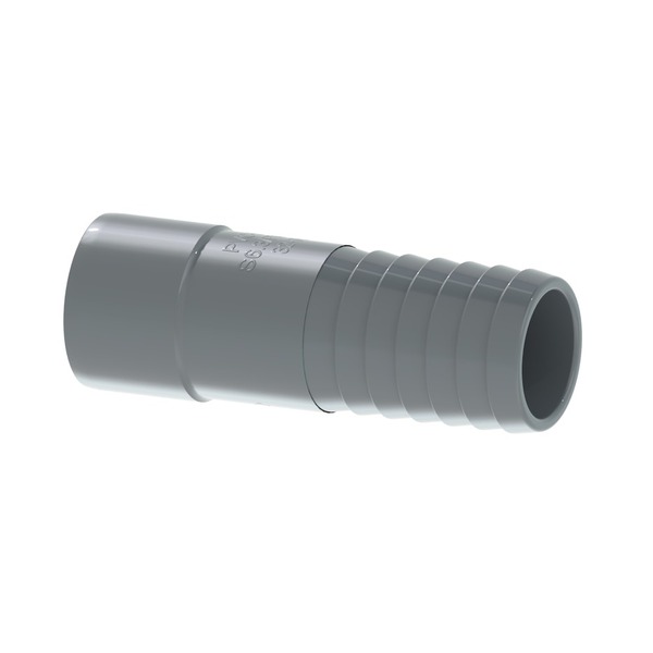 20 mm PVC-U slangestuss nippel