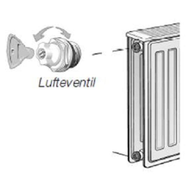 1/2" Ludvig lufteventil