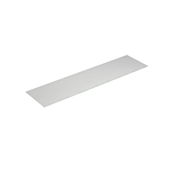 Benkeplate Form 160-179x40, hvit