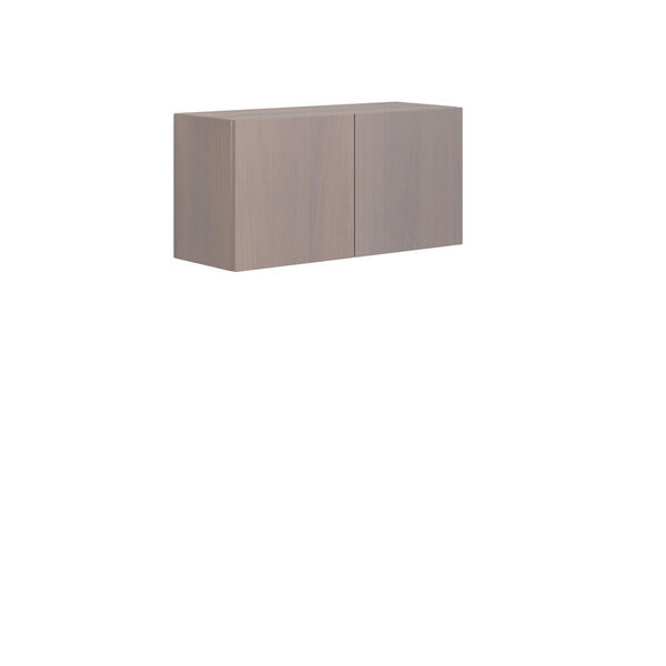 Skap m/2 dører 40x80x30, grå eik