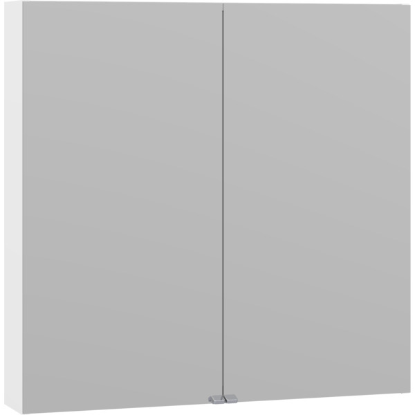 1904 Voss speilskap m/2 dører uten lys, 800x145x800 mm, hvit matt