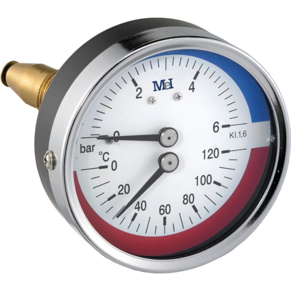 1/2 hydroterm Ø80 0-6 bar/0-120 ned