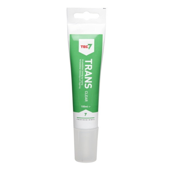 TEC7 Trans Clear fugemasse, 100 ml tube, krystallklar elestisk