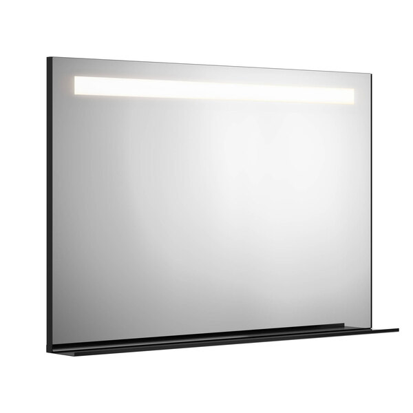 Artic Speil M/Lys Og Hylle 120cm Sort