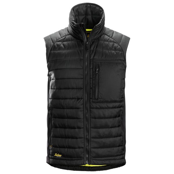 Snickers Vattert vest 4512, sort, str XS