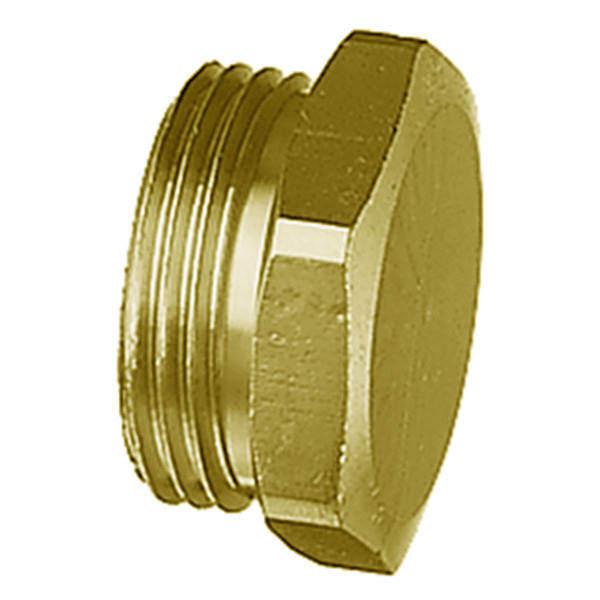 1" Sanipex plugg til fordeler, messing