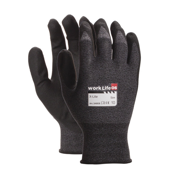 Worklife X-Lite tynn hanske m/høy fingerførlighet, str 7