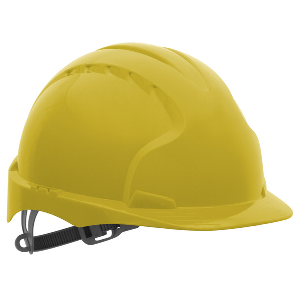 JSP EV03 vernehjelm u/ventilasjonshull, gul