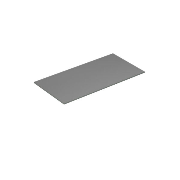 Benkeplate Form 80-99x40, lys grå matt