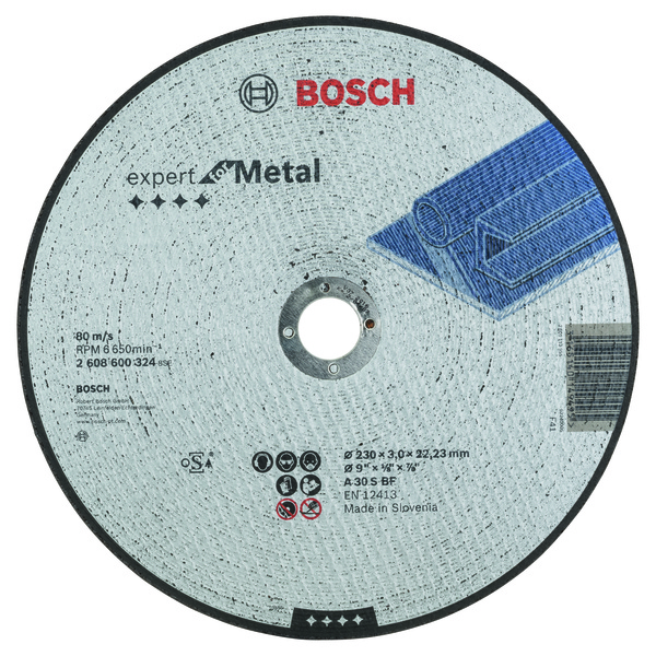 Bosch kappeskive rett metall K24, 230x22,2x3