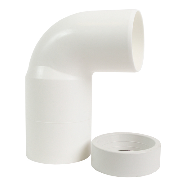 110 mm x 88° PP klosettbend m/mansjett, hvit