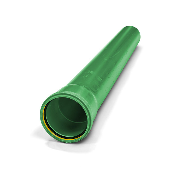 110x4,0 mm PP glatt kabelrør SN8 grønn, 6 meter