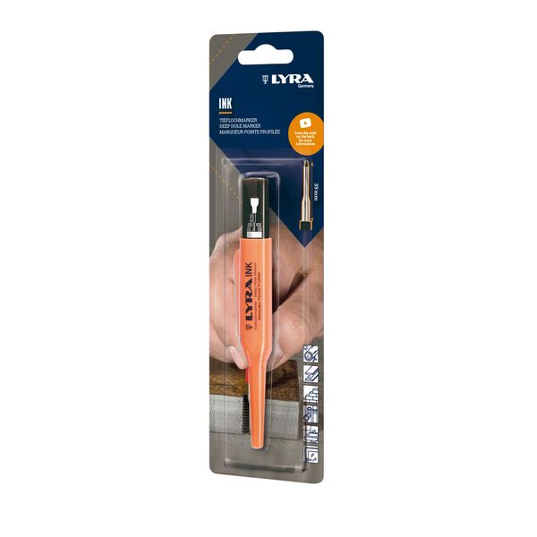 Lyra Ink merkepenn f/dyphull, sort blister