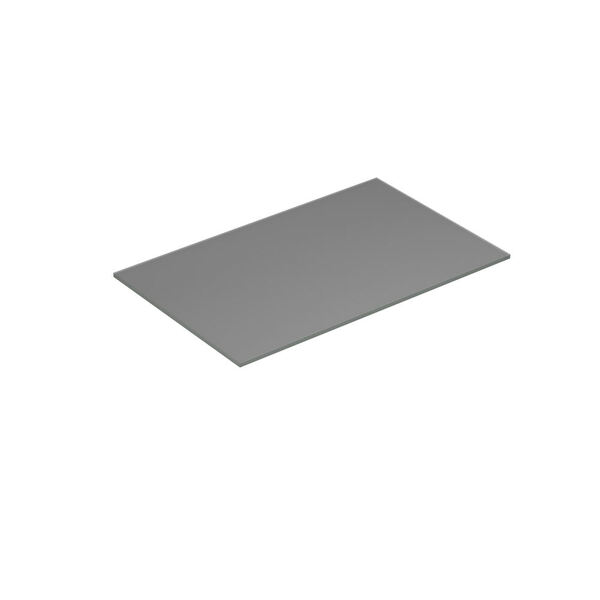 Benkeplate Form 80-99x50, lys grå