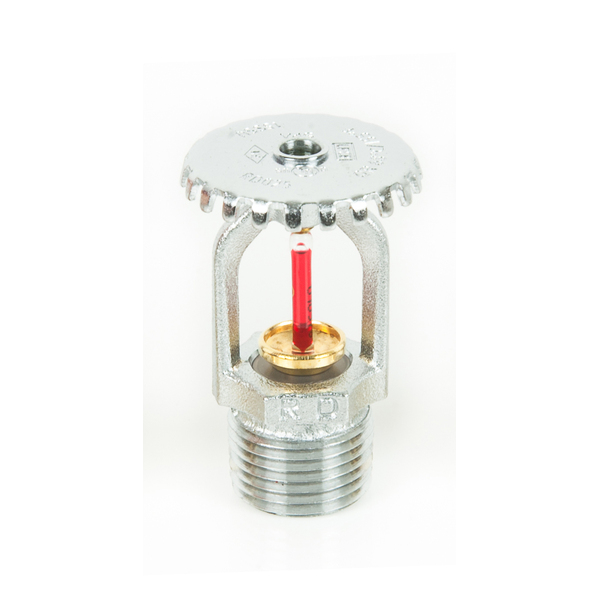 1/2 Sprinklerhode stående kvikk 68C, 3mm glassampull, K80 krom, SSU