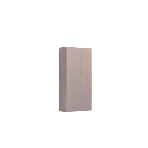 Skap m/1 dør høyre 80x40x16, grå eik