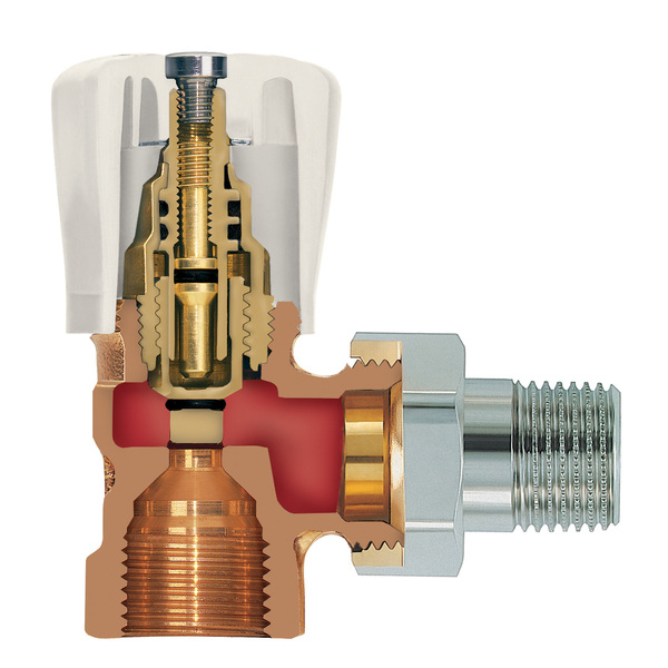 3/8" radiatorventil RVO-1 vinkel
