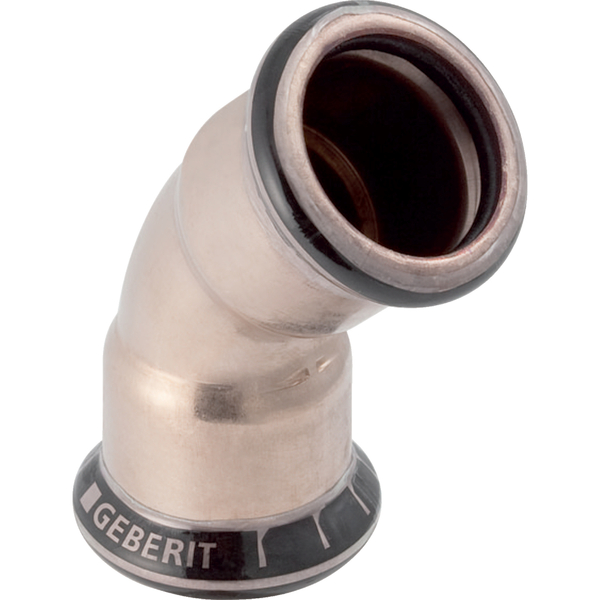 15 mm Mapress bend 45, CuNiFe