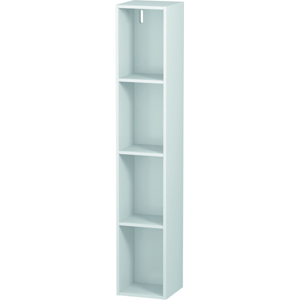 L-Cube loddrett hylle med 4 rom, 180 x 1000 mm, hvit høyglans