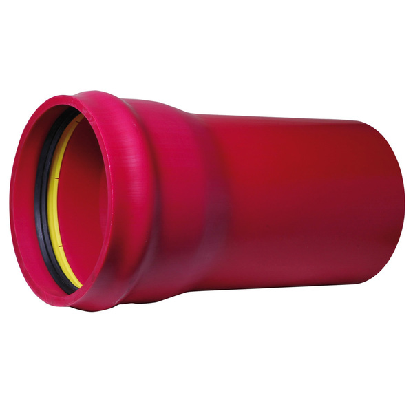 110x6000 mm PVC trykkrør SDR 21 rød