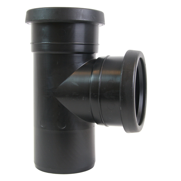 90 mm x 90 mm PP gren 87,5°, sort