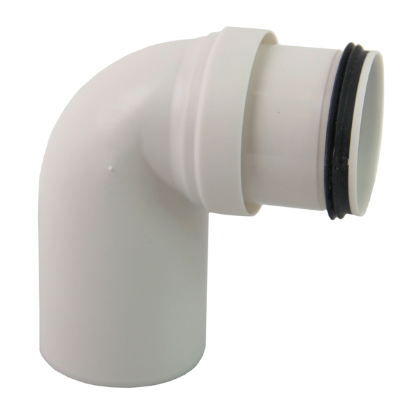 50 mm Smartline bend 88° PP, hvit