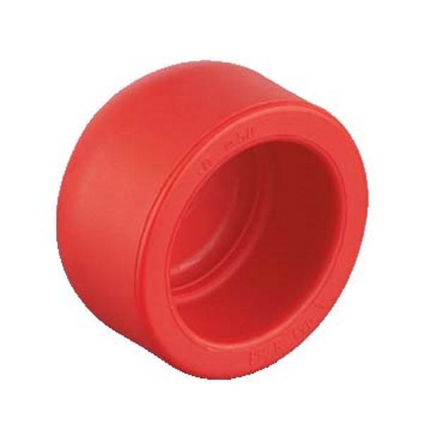 63 mm Red pipe endekappe