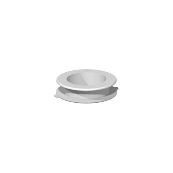 Dekkring Ø56 mm, hvit plast