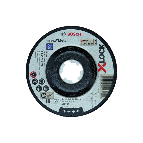Bosch slipeskive X-lock EFM, 115x22,2x6