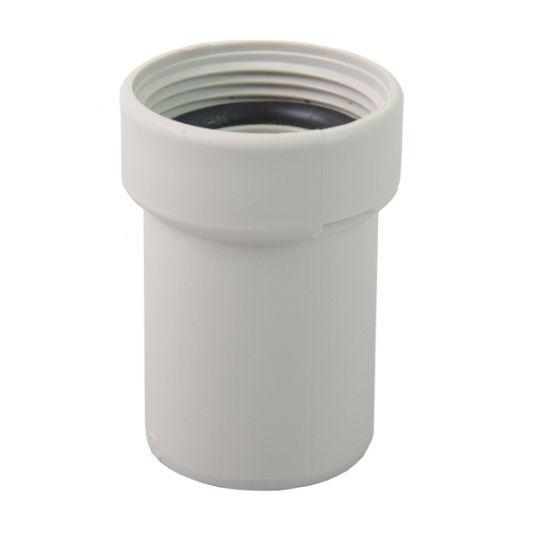 40 mm x 1 1/4" PP Smartline overgang, med innvendig gjenger, hvit