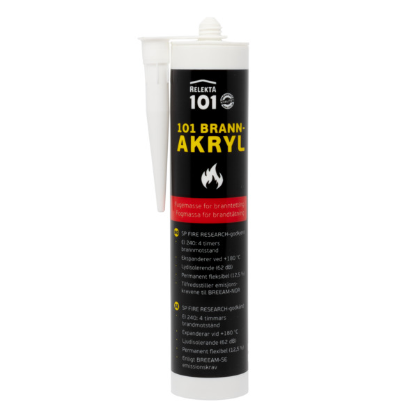 101 Brannakryl til fuging og tetting, 310 ml patron