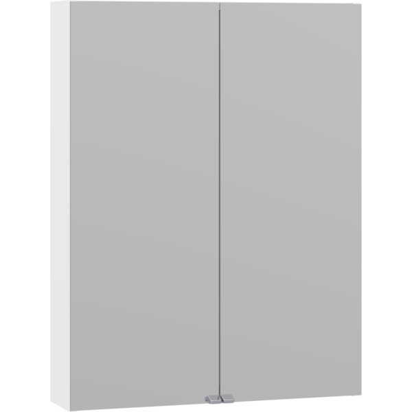 1904 Voss speilskap m/2 dører uten lys, 600x145x800 mm, hvit matt