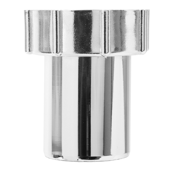 40 mm x 1 1/2"-1 1/4" PP Smartline overgang, med hettemutter, krom