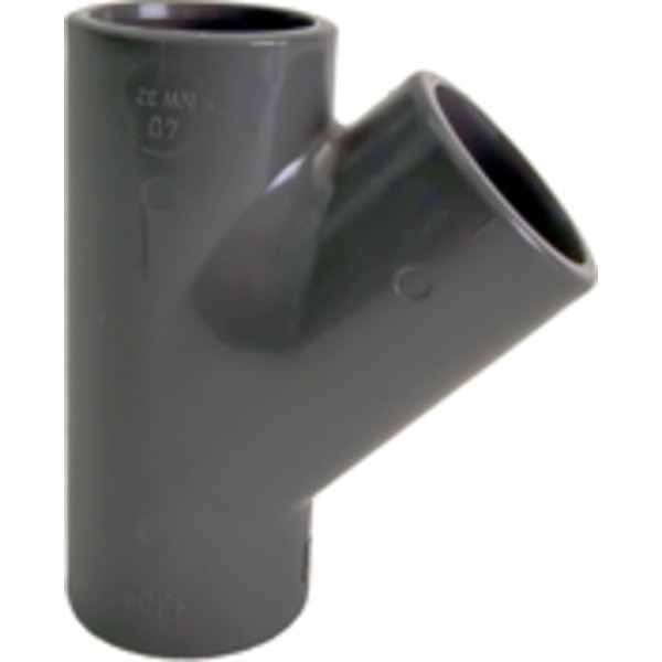 40 mm PVC-U T-rør 45