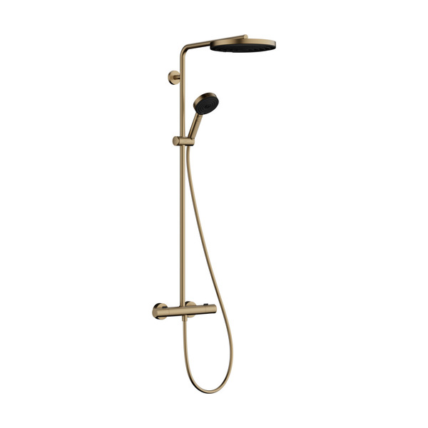 Pulsify S Puro Showerpipe 260 1jet, m/Ecostat Fine, hånddusj 3jet, bronse